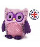 Bouillotte sèche Peluche Hibou Violet Soframar