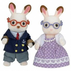 Epoch d'Enfance - Sylvanian Families - Grands-parents Lapin Chocolat - 5190