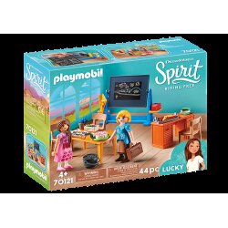 Playmobil - Mademoiselle Kate Flores et salle de classe - Spirit - 70121