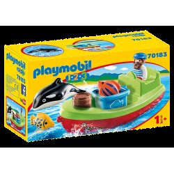 Bateau et pêcheur - Playmobil 1 2 3 - 70183