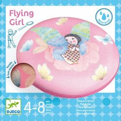 Disque à lancer - Flying Girl - Djeco - Jeu d'adresse - DJ02035