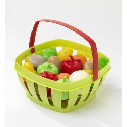 Panier garni fruits et légumes - dînette - jeu d'imitation - Ecoiffier - 966 - Made in France