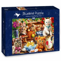 Puzzle 1000 pièces - Kittens in the potting shed - Les chats - 70241