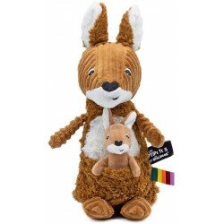 Peluche Allezou le kangourou cassonade maman-bébé - Les ptipotos - Les Déglingos - 73000