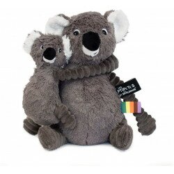 Peluche Trankilou le kkoala gris maman-bébé - Les ptipotos - Les Déglingos - 73200